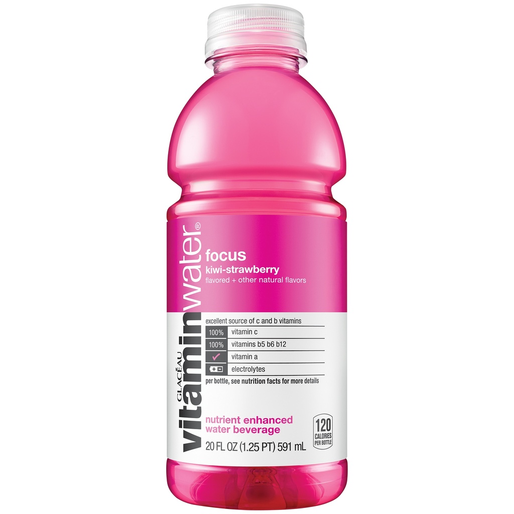 Vitaminwater - Focus - Kiwi-Strawberry - 20 Oz - Bottle
