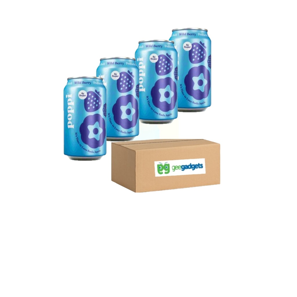 Poppi - Wild Berry - 12 Fl Oz