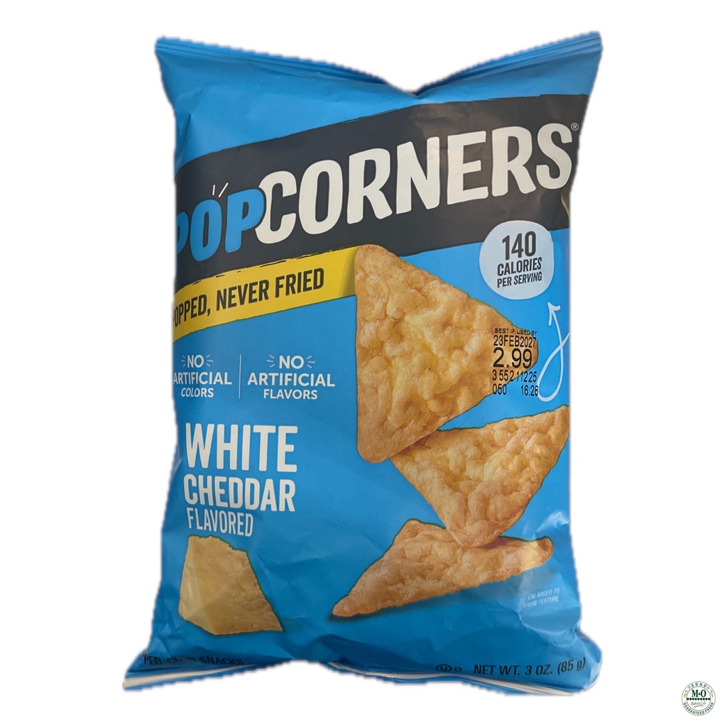 Popcorners - White - Cheddar - 3 Oz