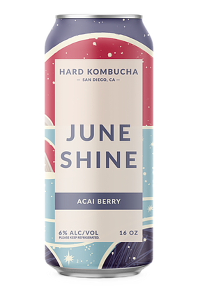 June Shine Hard Kombucha Acai Berry - Beer - 12 Oz - Cans - Can