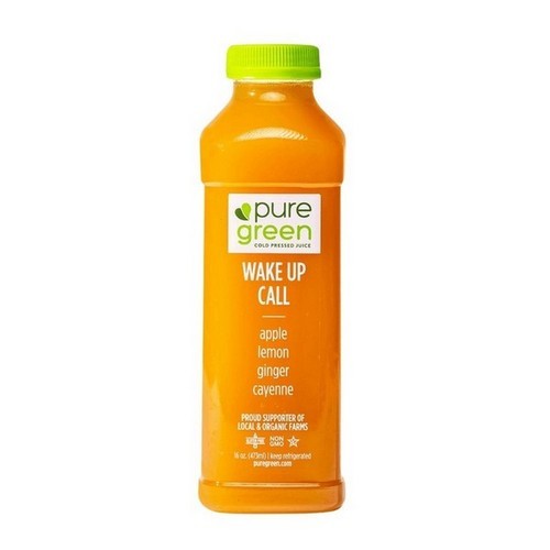 Pure Green - Wake up Call Cold Pressed Juice - 16 Oz - Bottle