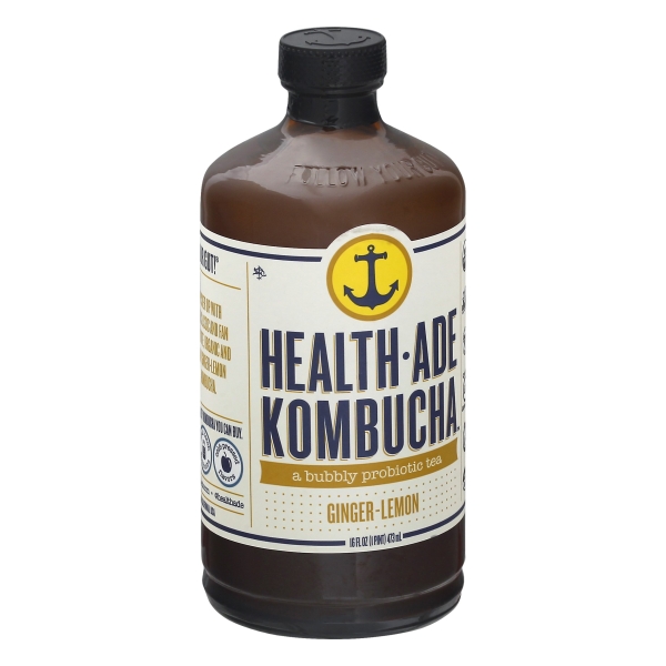 Health-Ade - Ginger Lemon Kombucha - 16 Oz - Bottle