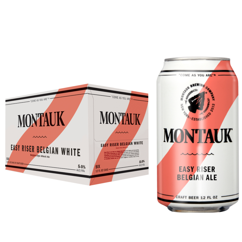 Montauk Brewing Co. Brewing Company Easy Riser Belgian White Ale - Beer - 12 Oz - Cans - Can