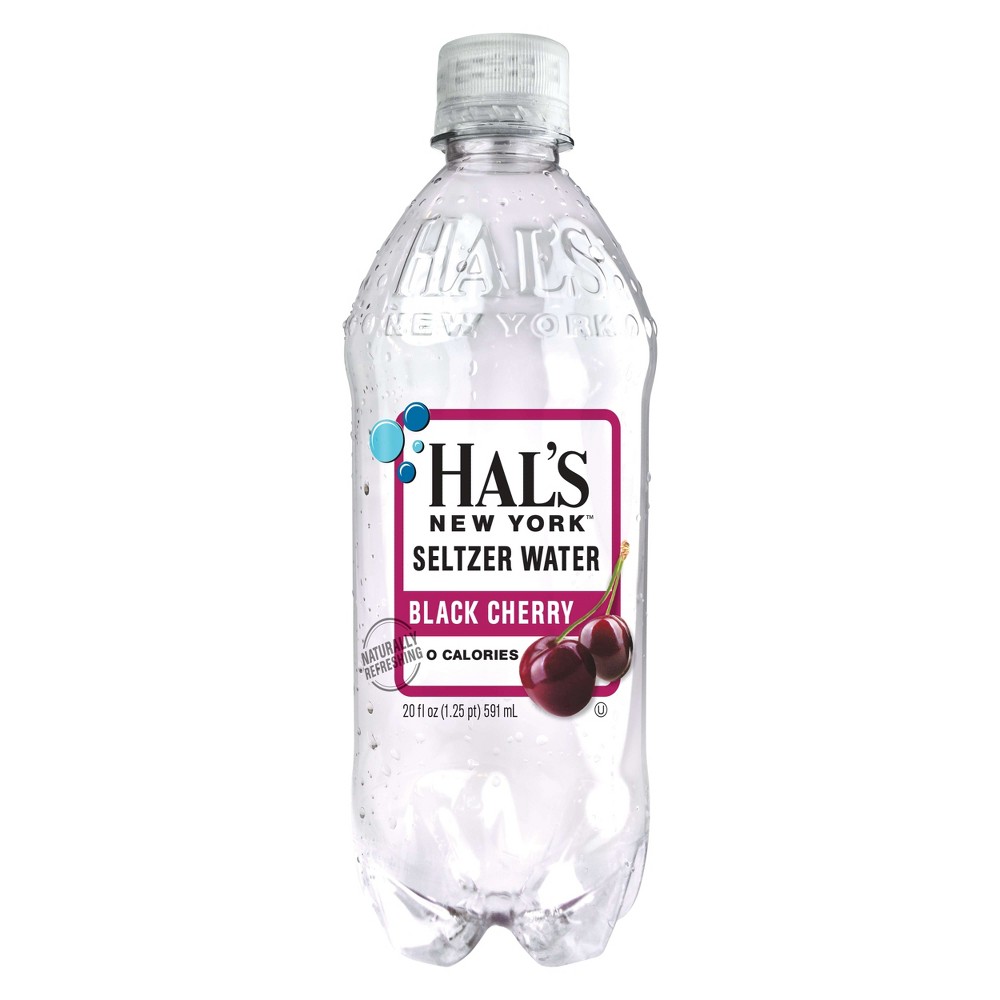 Hal's - Black Cherry Water - 20 Oz - Bottle
