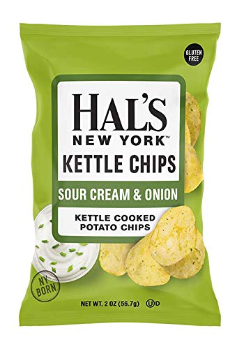 Hal's New York - Kettle Chips - Sour Cream & Onion - 2 Oz