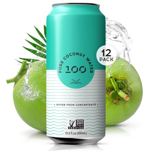 100 Coconuts - Pure Coconut Water - 16.6 Oz