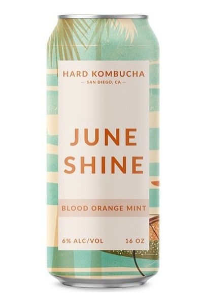 June Shine Hard Kombucha Blood Orange Mint - Beer - Can - 16 Oz
