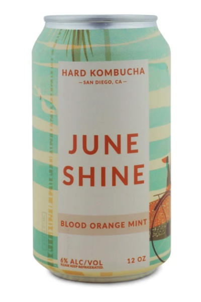 June Shine Kombucha Blood Orange Mint - 12 Oz