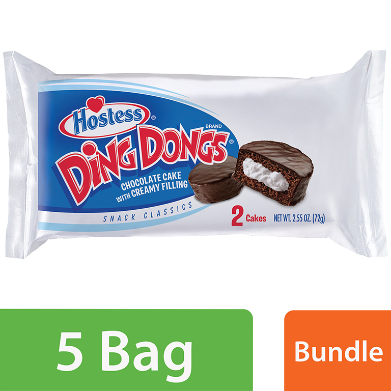 Hostess - Ding Dongs - Chocolate Cake - Fudge Coated - Serve - 2.55 Oz - 2 Pk