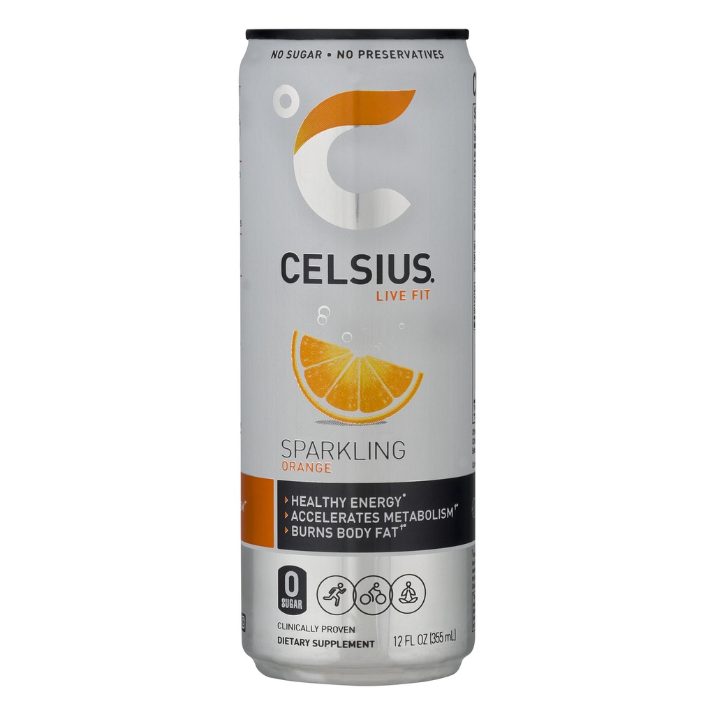 Celsius - Sparkling - Orange - 12 Oz - Can