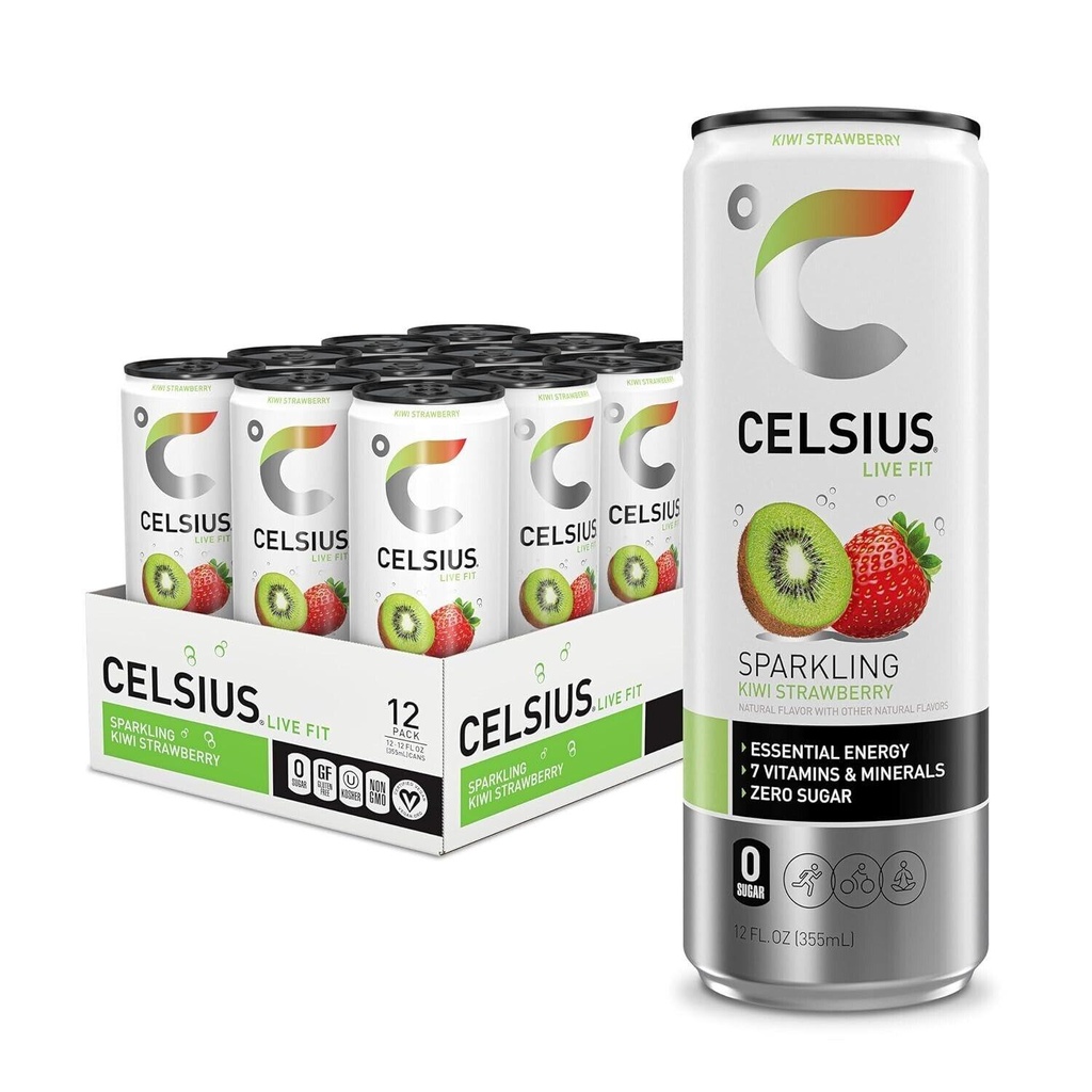 Celsius - Sparkling - Kiwi Strawberry - 12 Oz - Can