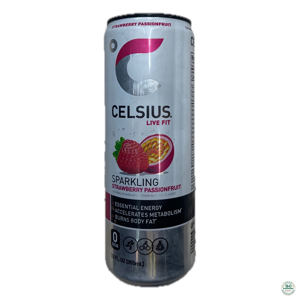 Celsius - Sparkling - Strawberry Passionfruit - 12 Oz - Can