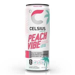 Celsius - Sparkling - Peach Vibe - 12 Oz - Can