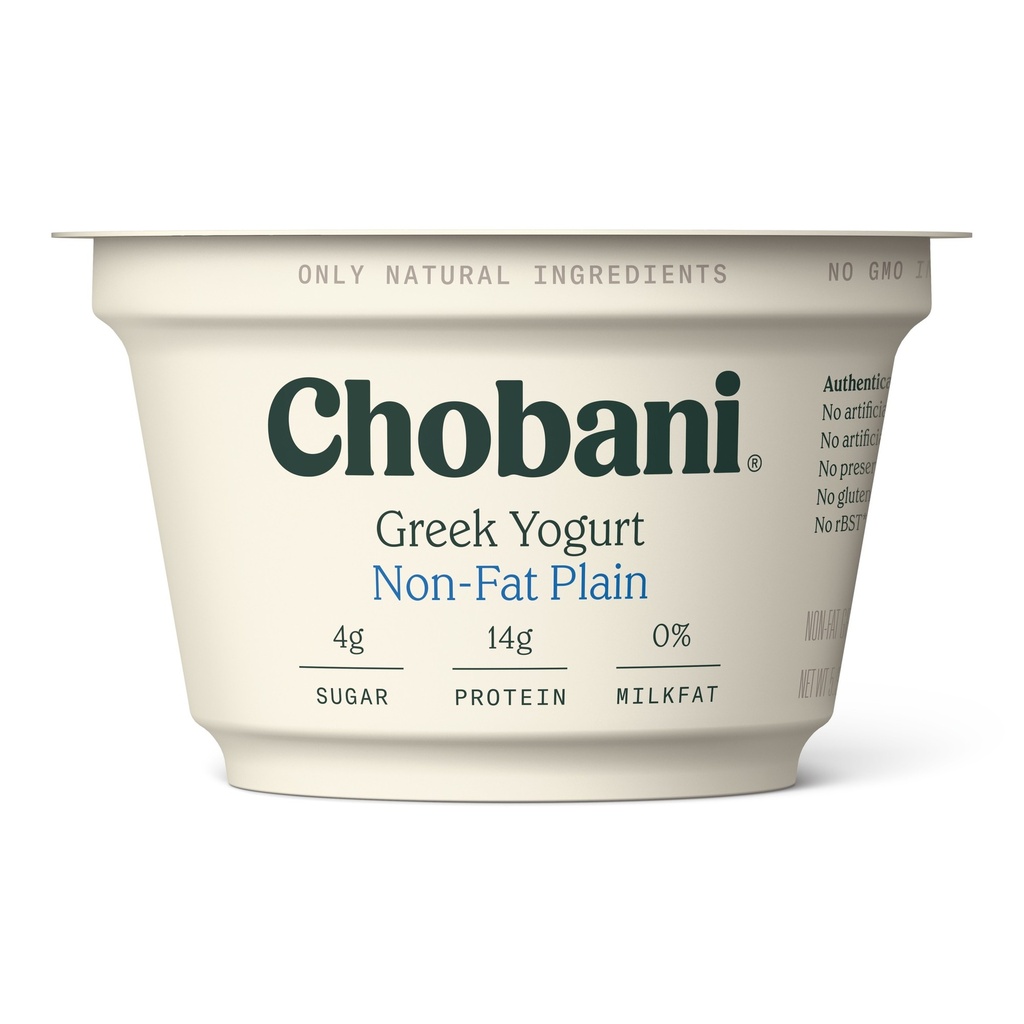 Chobani - Greek Yogurt - Non-Fat - Plain - 6 Oz