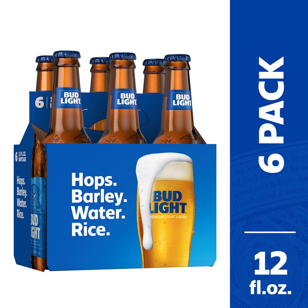 Bud Light - 12 Oz - Can - 6 Pk