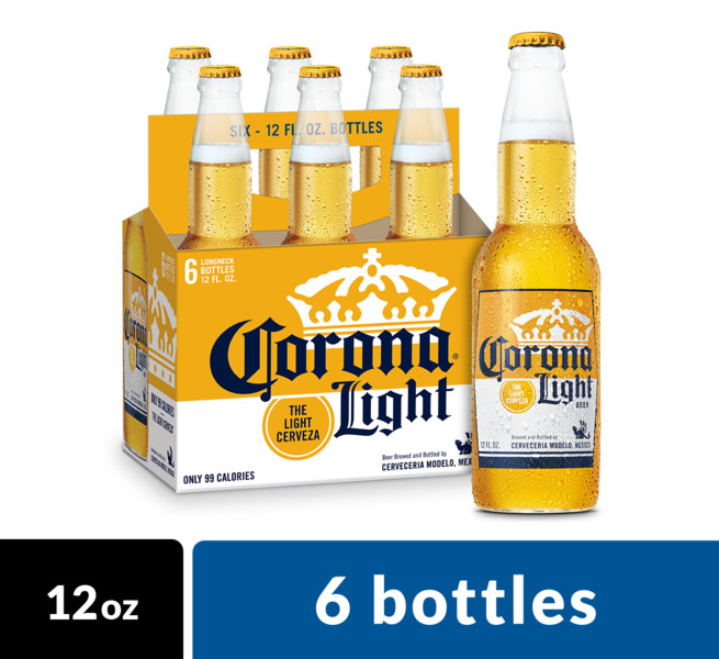 Corona - Light - 12 Oz - Bottle - 6 Pk