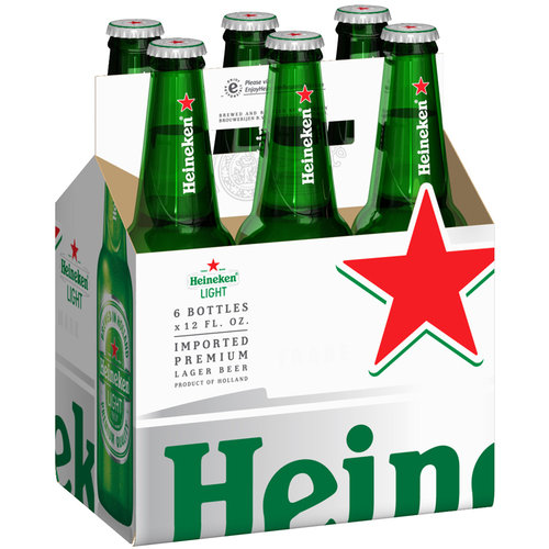 Heineken - Light - 12 Oz - Bottle - 6 Pk