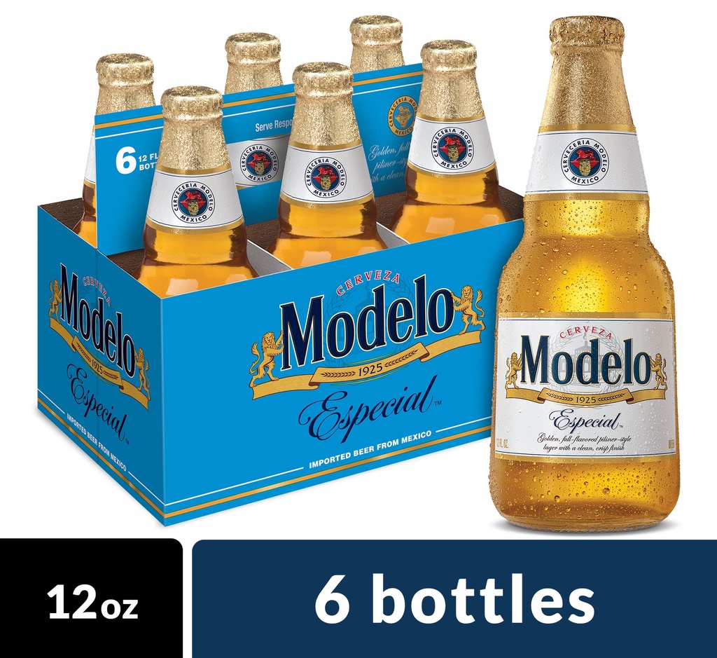 Modelo - Especial - 12 Oz - Bottle - 6 Pk