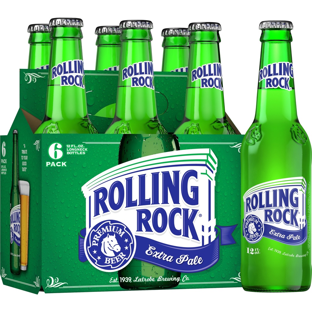 Rolling Rock - Extra Pale - 12 Oz - Bottle - 6 Pk
