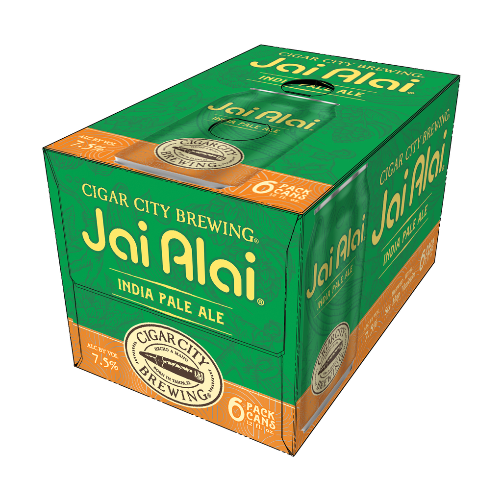 [3165] Cigar City Brewing Jai Alai IPA Ale - Beer - Cans - 12 Oz