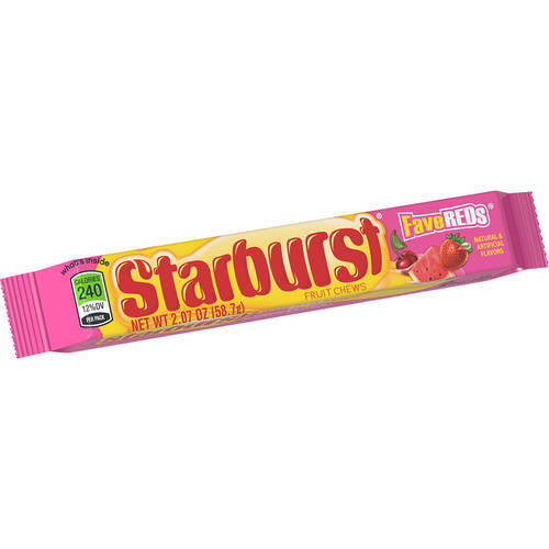 Starburst - FaveREDs Fruit Chews Chewy Candy - 2.07 Oz