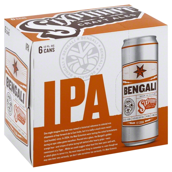 [82893] Sixpoint - Bengali IPA - 12 Oz - Can - 6 Pk