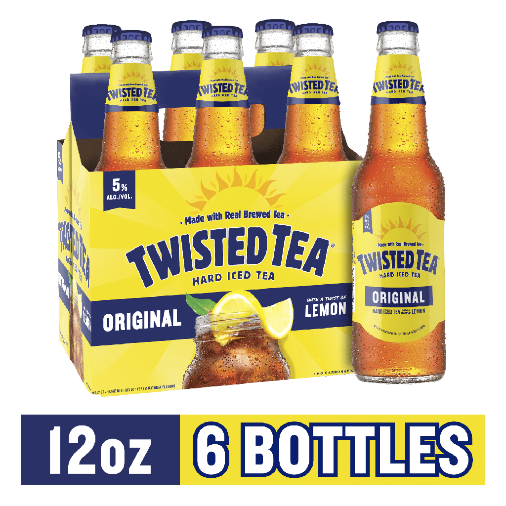 Twisted Tea Original - Hard Iced Tea - Beer - 12 Oz - Bottles - 6 Pack